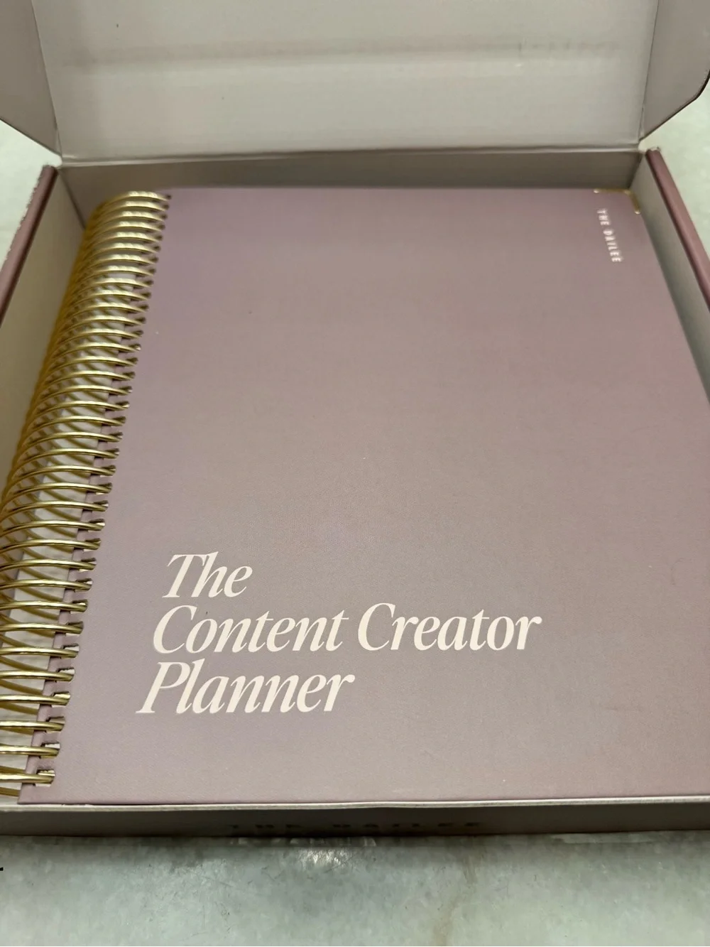 The Content Creator Planner —The Dailee Neutral Taupe Journal